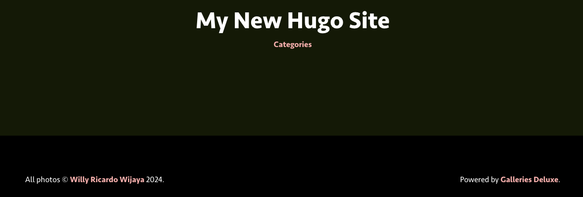 Configured Hugo